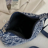 Vintage Bohemian Elephant Print Crossbody Bag