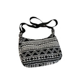 Vintage Bohemian Elephant Print Crossbody Bag