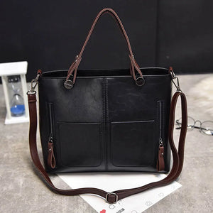 Vintage Women Shoulder Bag Female Causal Totes Messenger for Daily Shopping
