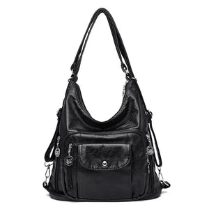 Vintage Women Shoulder Bag Female Leather Messenger Bag Handbag