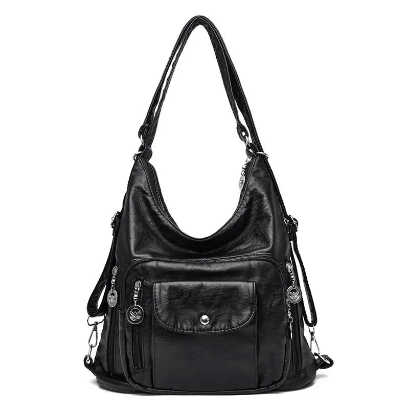 Vintage Women Shoulder Bag Female Leather Messenger Bag Handbag
