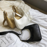 Vintage Small PU Leather Crossbody Bag for Women