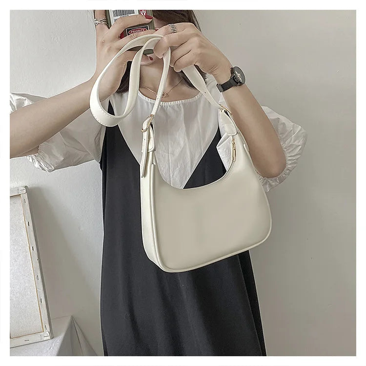 Vintage Small PU Leather Crossbody Bag for Women