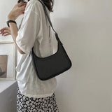 Vintage Women Shoulder Bag Small PU Leather Solid Crossbody Bags