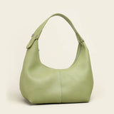 Vintage Women Shoulder Bag Solid PU Leather Under Arm Bags Soft Leather Hobo Sho