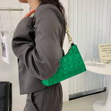 Vintage Women Shoulder Bags Casual Ladies Solid Bag Women PU Leather Underarm Ba
