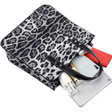 Leopard Print Tote Bag Large Capacity Shoulder Purse Composite Bag Set