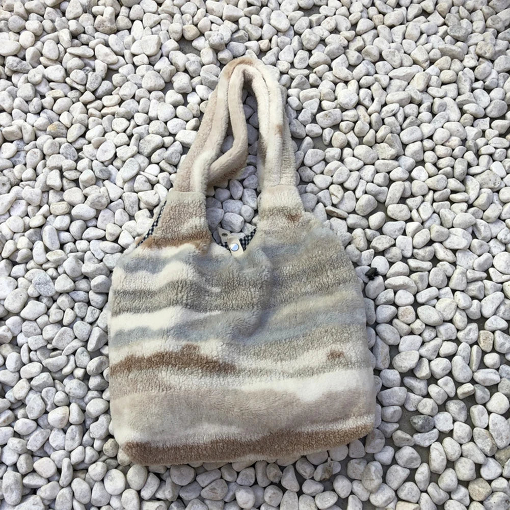 Vintage Women Tote Bag Large Capacity Ink Pattern Shoulder Tote