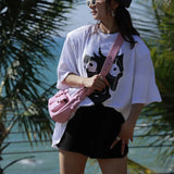 Vintage Women Underarm Crossbody Bags Double Pocket Ladies Shoulder Bag Female P