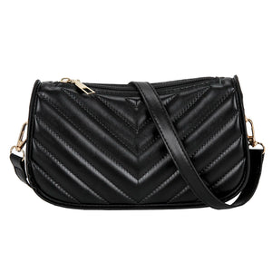 Vintage Women Weave Pattern Shoulder Underarm Bag Casual Ladies PU Leather Purse