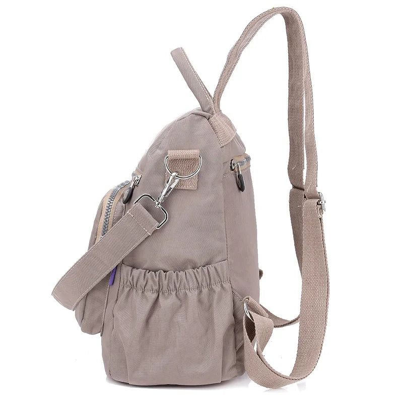 Vintage Nylon Anti-theft Women Backpack