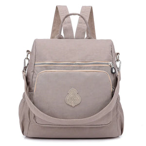 Vintage Women Backpack Nylon Anti-theft Female Casual Daypack