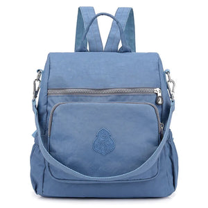 Vintage Nylon Anti-theft Women Backpack