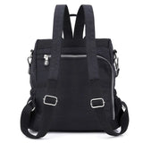 Vintage Women Backpack Nylon Anti-theft Female Casual Daypack