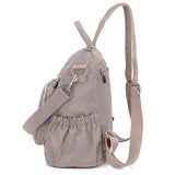 Vintage Women Nylon Anti-theft Backpack Casual Daypack High Travel Shoulder Bags