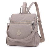 Vintage Women Nylon Anti-theft Backpack Casual Daypack High Travel Shoulder Bags