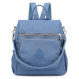 Vintage Nylon Anti-theft Women Backpack