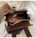 Vintage Women messenger Bags Wide straps Lady Shoulder Crossbody bags