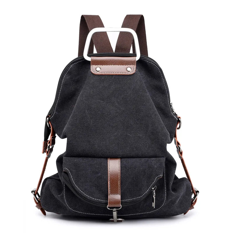 Vintage Women's Canvas Backpack Travel Shoulder Bag Rucksack