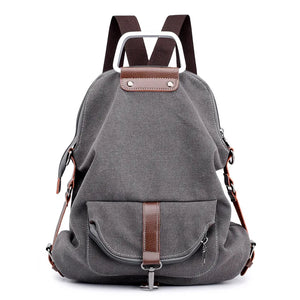 Vintage Women's Canvas Backpack Travel Shoulder Bag Rucksack