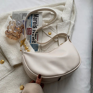 Vintage Women's Bag Pu Leather Zipper Casual Shoulder Bags Handbag