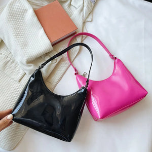 Vintage Women's PU Leather Shoulder Bag Solid Hobos Purse