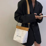 Vintage Women's Shoulder Bag Large Capacity Shopping Retro Style