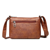 Vintage Women's Crossbody Bag All Match Shoulder Bag PU Leather Handbag