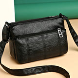 Vintage Women's Crossbody Bag All Match Shoulder Bag PU Leather Handbag