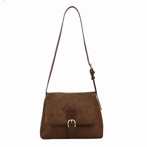 Vintage Women's Commute Totes Bag High Suede PU Leather Shoulder Messenger Bags