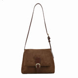 Vintage Women's Commute Totes Bag High Suede PU Leather Shoulder Messenger Bags