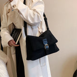 Vintage Women's Commute Totes Bag High Suede PU Leather Shoulder Messenger Bags