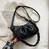 Vintage Women's Crossbodybag Soft Leather Underarm Bag Top Shoulderbags