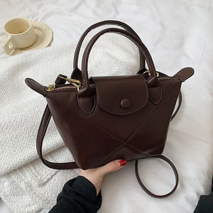 Vintage Women's Half Moon Shoulder Bag Soft Pu Leather Crossbody Hobo