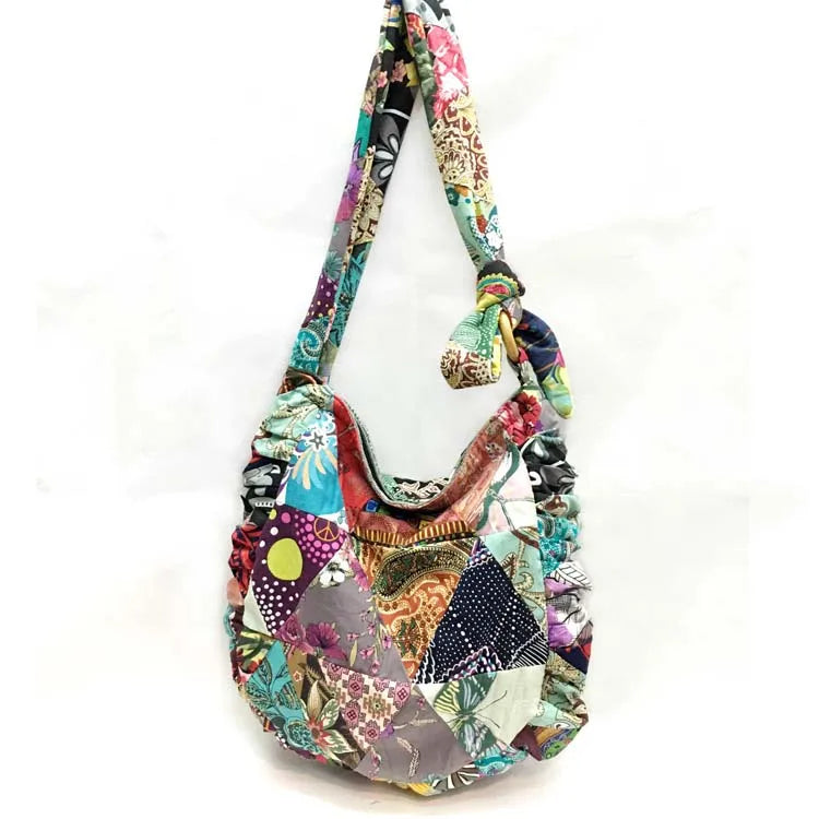 Vintage Women's Handbags DIY Adjustable Strap Bags Pure Seamless Patchwork Bohem