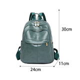 Vintage Women's Leather Backpack Large Capacity Female Bagpack