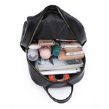 Vintage Women's Leather Backpack Large Capacity Female Bagpack