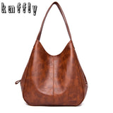 Vintage Women's PU Leather Hobos Single Shoulder Bags