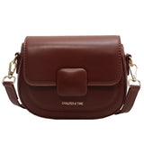 Vintage Women's Shoulder Bag Autumn Winter All-match Pu Flap Handbags