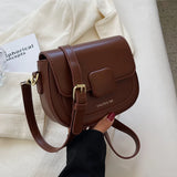 Vintage Women's Shoulder Bag Autumn Winter All-match Pu Flap Handbags