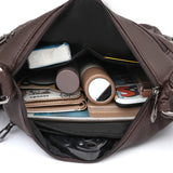 Vintage Leather Crossbody Bag for Women - Stylish and Practical