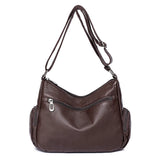 Vintage Leather Crossbody Bag for Women - Stylish and Practical