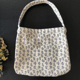 Vintage Women's Tote Shoulder Bags Woolen Fabric Ladies Eco Cloth Shopper Bag