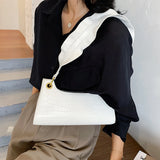 Crocodile Pattern Shoulder Crossbody Bags Women PU Leather Handbags
