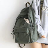 Vintage Canvas Backpack Female Students Shoulder Bag