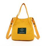 Vintage Canvas Crossbody Shoulder Bag Bucket Messenger Tote