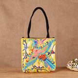 Vintage Chinese Women Bag Ethnic Embroidery Canvas Tote Crossbody Shoulder Bag