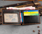 Vintage Cow Leather Wallets for Men High Quality