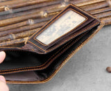 Vintage Cow Leather Wallets for Men High Quality