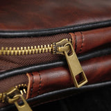 Vintage Cross Bag Chest Bag Men's PU Leather Shoulder Bag